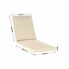 Flash Furniture Lyra Commercial Grade Water-Resistant, 72 x 21 x 3 Inch Outdoor Chaise Lounge Patio Cushion, Beige LTS-CUSHION-3-BG-GG